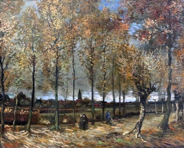 Винсент Ван Гог, «Аллея тополей близ Нюэнена осенью», 1885 г.
